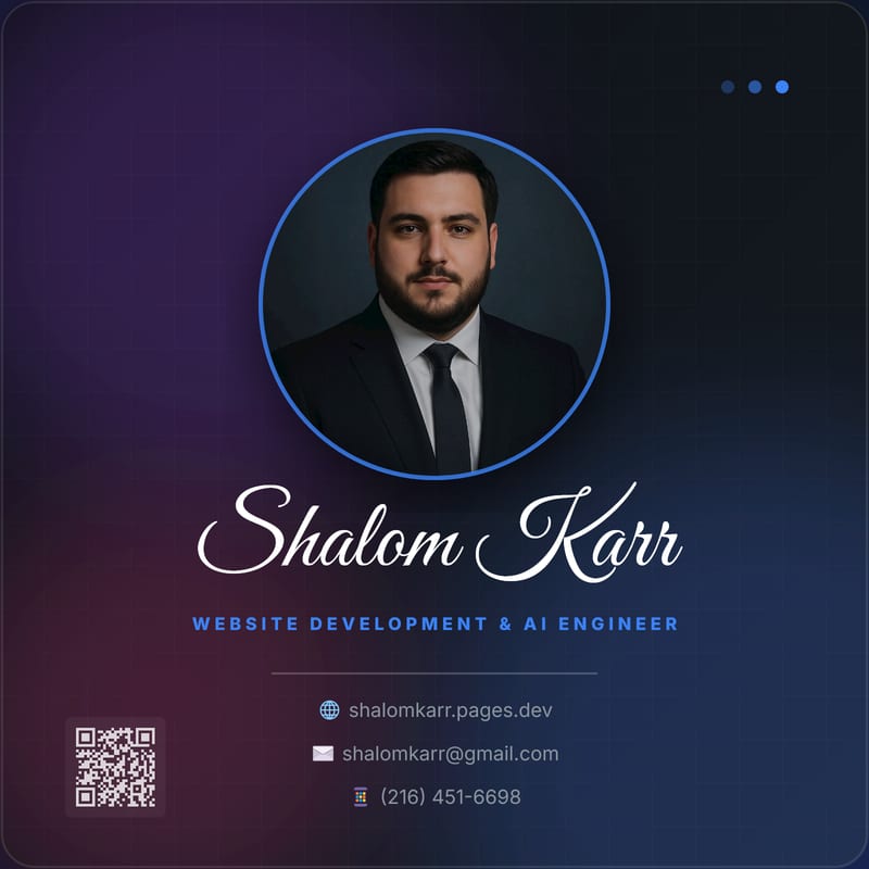 Shalom Karr — moderator on JTech Forums